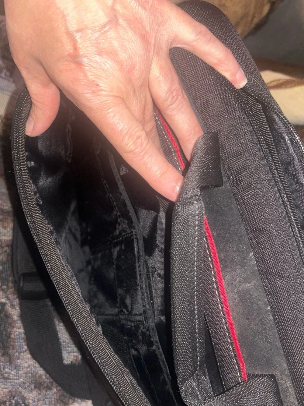 Black Men's Laptop Briefcase Shoulder Bag